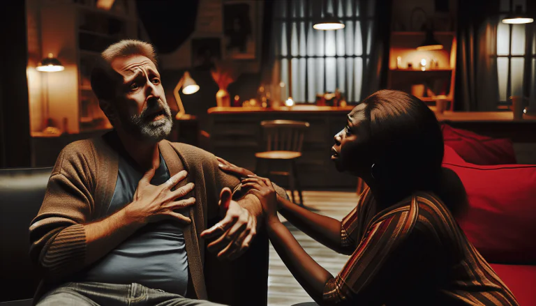 Person withdrawing from social interactions