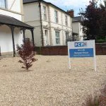 Front entrance and driveway at PCP Cardiff rehab centre