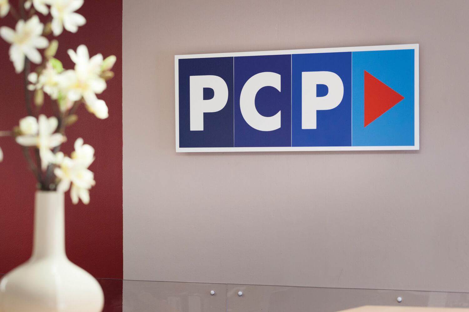 PCP logo on the wall of one of their Treatment centres