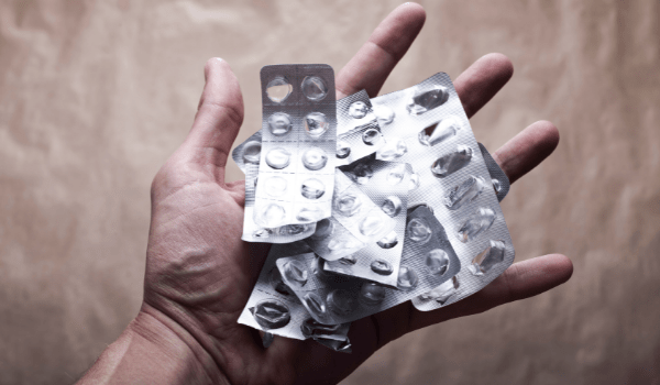 empty drug blister packets - drug rehab