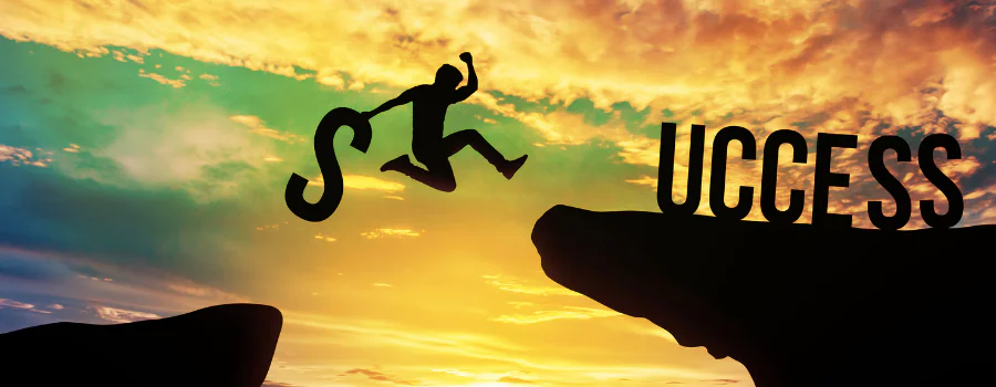 man jumping gap to success - elements of rehab success man jumping gap to success - elements of rehab success