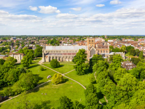 Rehab in St Albans - an aerial view