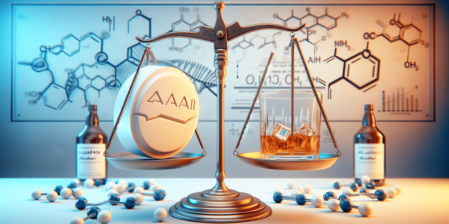 an image depicting a metaphorical balance scale in a medical setting