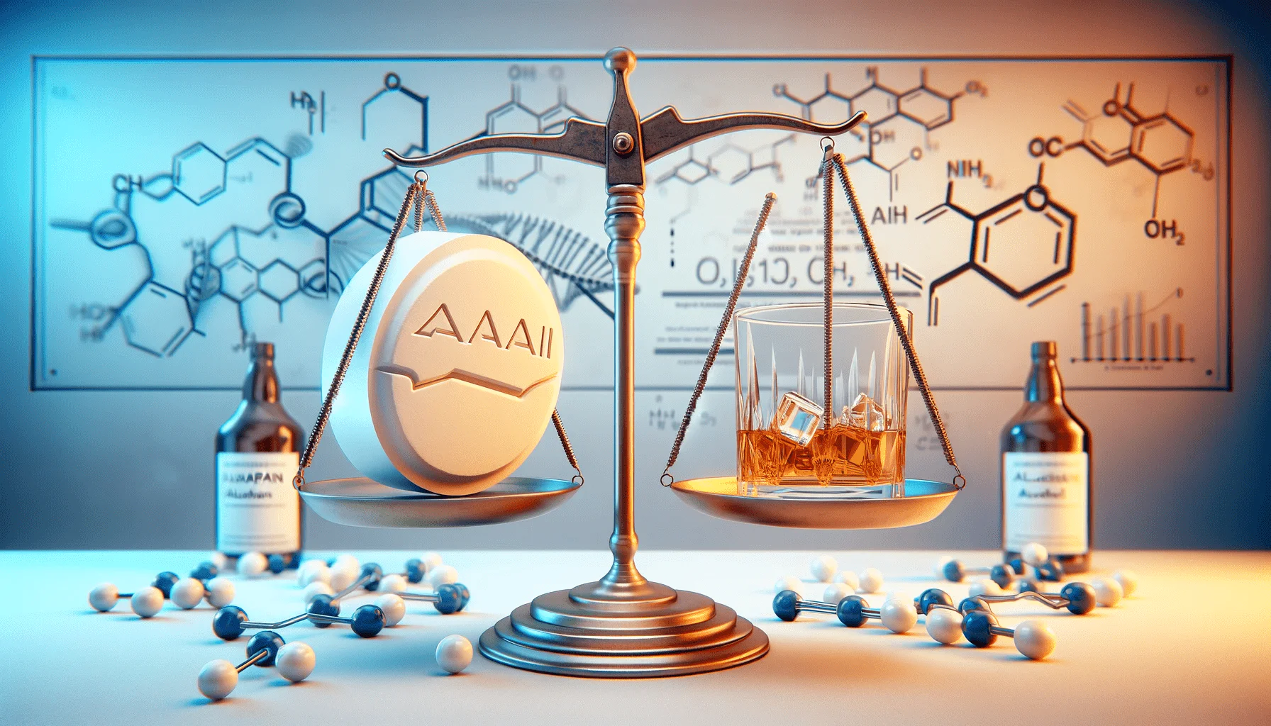 an image depicting a metaphorical balance scale in a medical setting