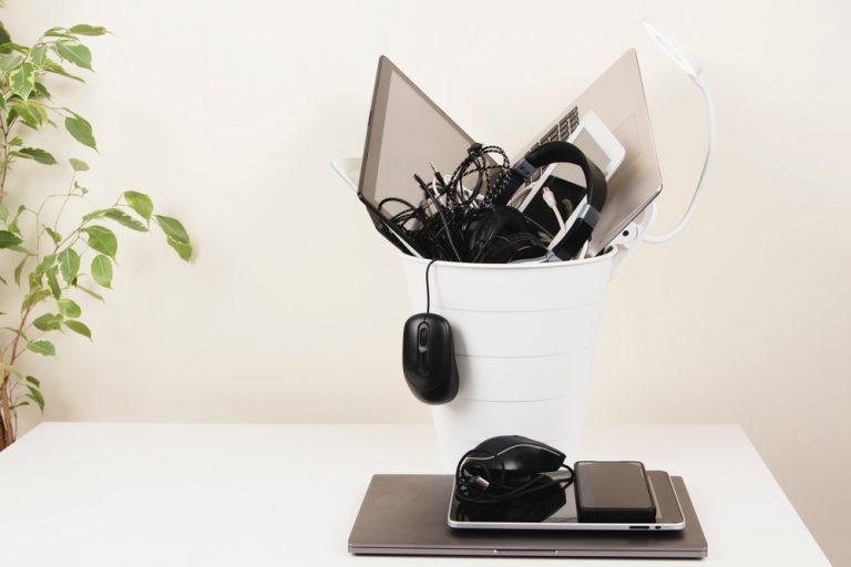 PC in trash to help with Porn Addiction Treatment