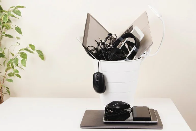 PC in trash to help with Porn Addiction Treatment