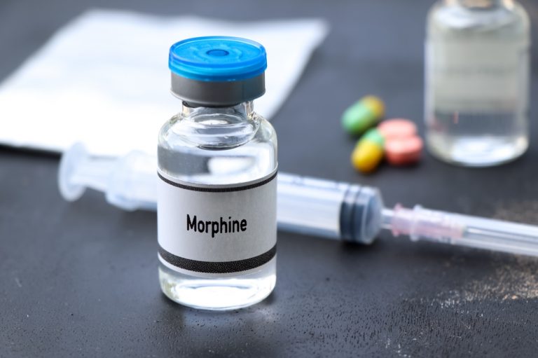 Morphine in a vial
