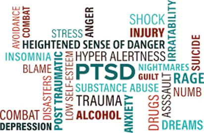 PTSD word graph