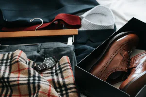 Work clothes laid out read for an interview