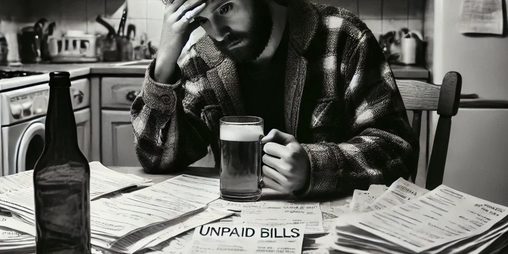 Struggling with bills due to alcoholism