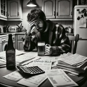 Struggling with bills due to alcoholism