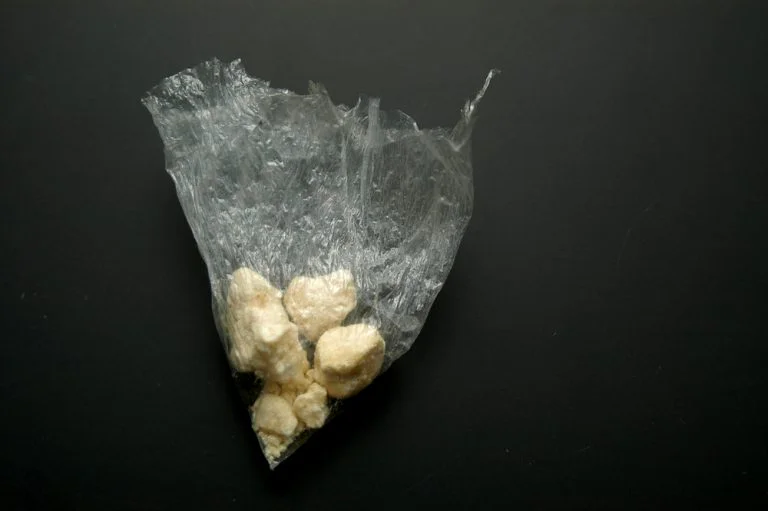 A bag of crack cocaine