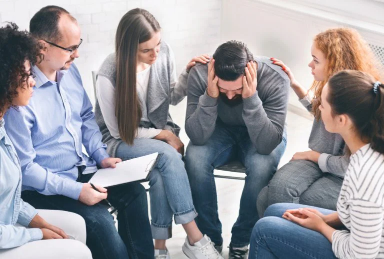 Individual struggling with group therapy