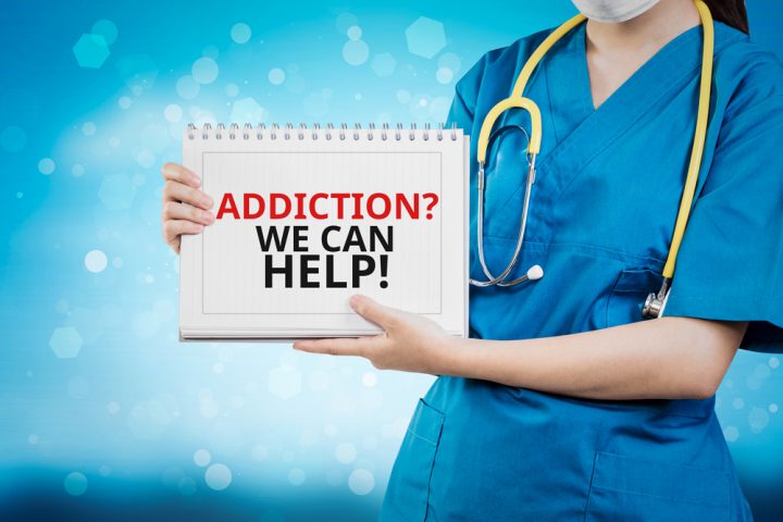 Doctor,Shows,Addiction?,We,Can,Help!,Text,On,White,Line Addiction Help