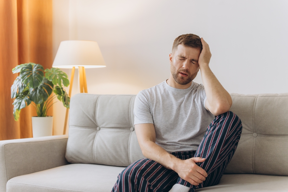 A man hungover