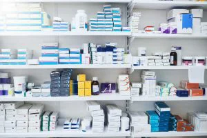 Medication in a pharmacy
