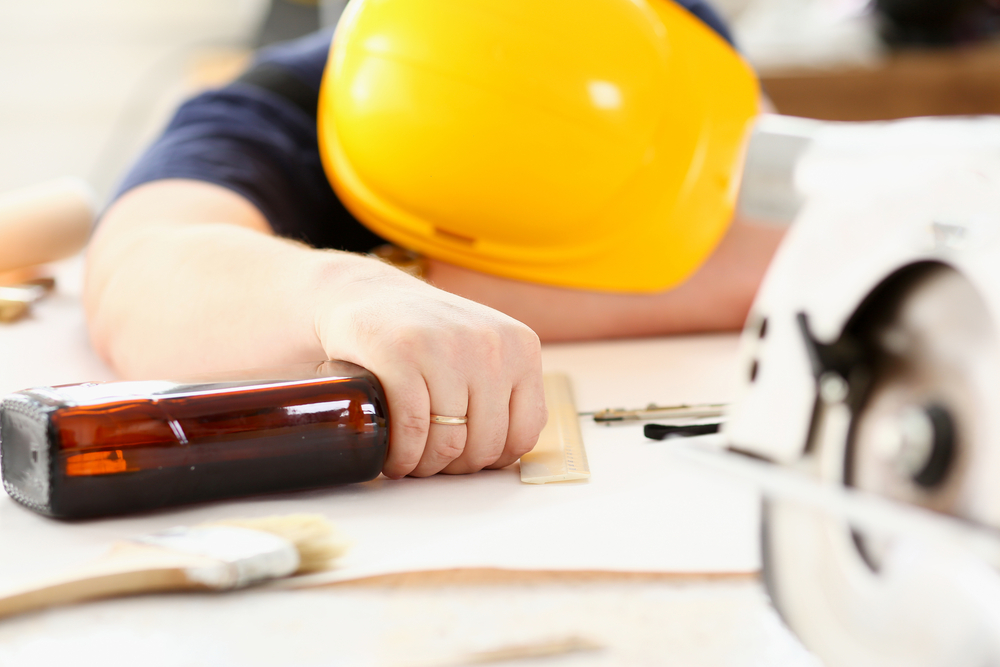 A drunk worker