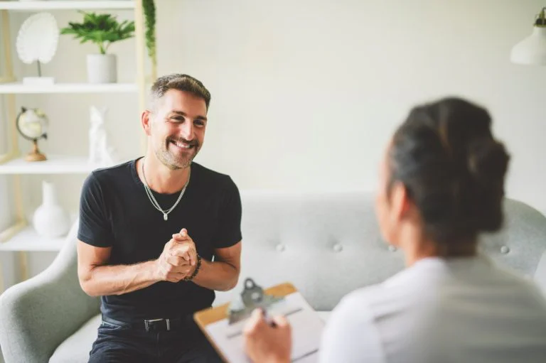 Individual going through private ketamine addiction treatment