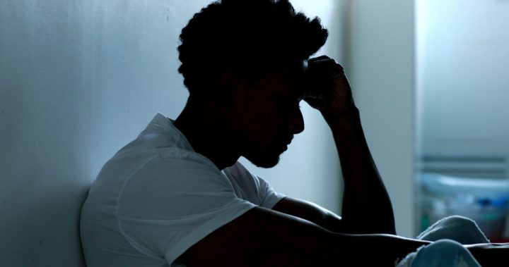 Person suffering from cannabis withdrawal