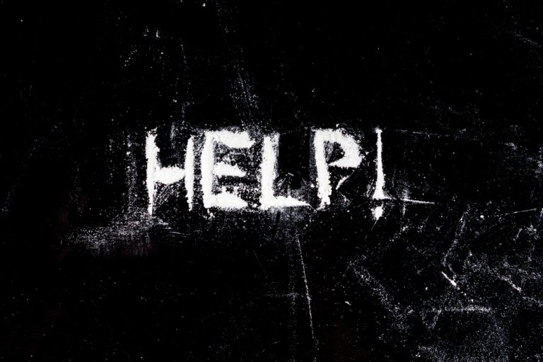 Help written in cocaine