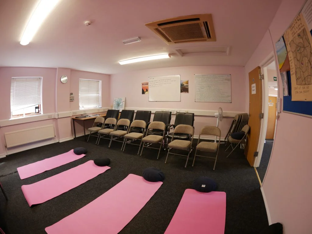 Yoga mats in addiction rehab