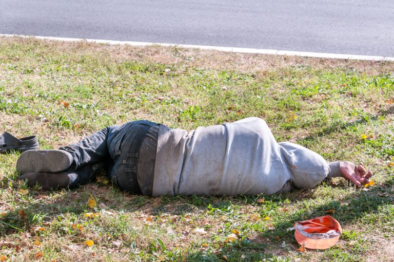 Homeless individual with drug issues