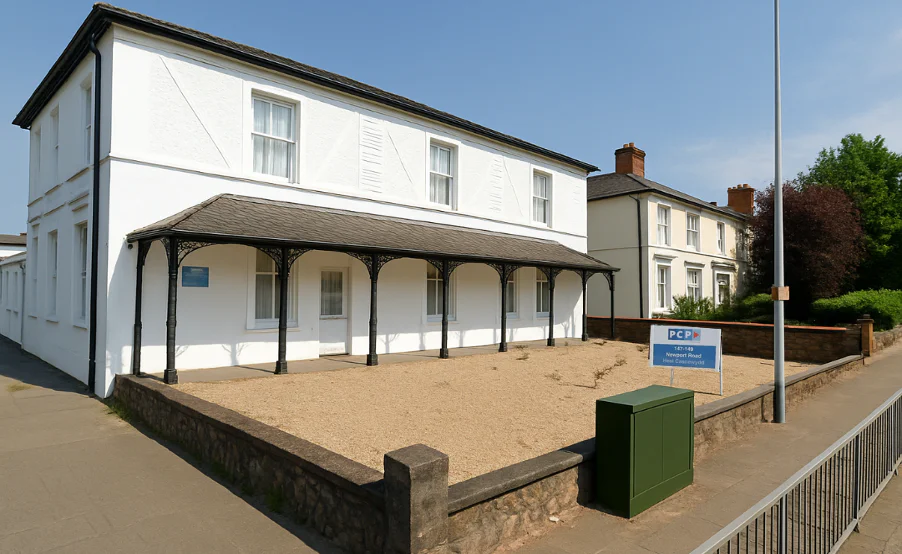 Cardiff outside front