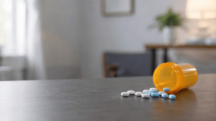 Fentanyl on a table